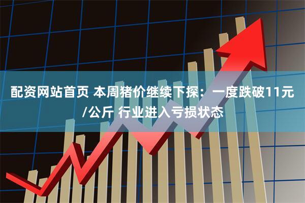 配资网站首页 本周猪价继续下探：一度跌破11元/公斤 行业进入亏损状态